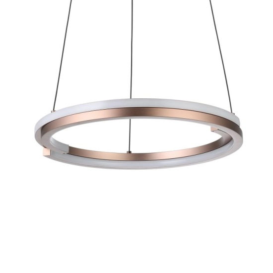 MEZZOMONTE Lampa wisząca LED CCT / ściemnialna Brąz Ø48cm 901826 EGLO