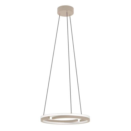 MEZZOMONTE Lampa wisząca LED CCT / ściemnialna Piaskowa Ø48cm 901824 EGLO