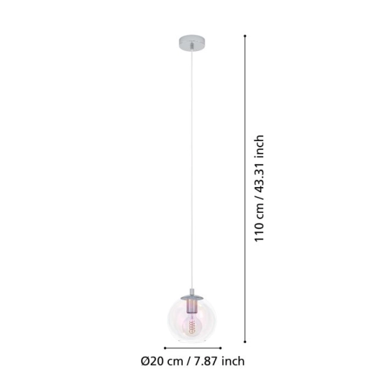 ARISCANI 2 Lampa wisząca 901918 EGLO