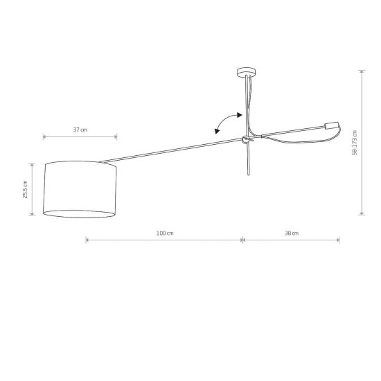 Lampa wisząca VIPER Black 6641 Nowodvorsk Nowodvorski - zdjęcie dodatkowe 3