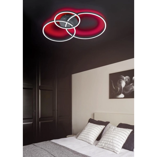 kinkiecik.pl Lampa sufitowa LED czarna WINONA 670810632 TRIO