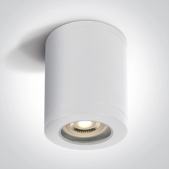The GU10 Outdoor Cylinder Lights ABS+PC IP65 67142B/W ONE LIGHT