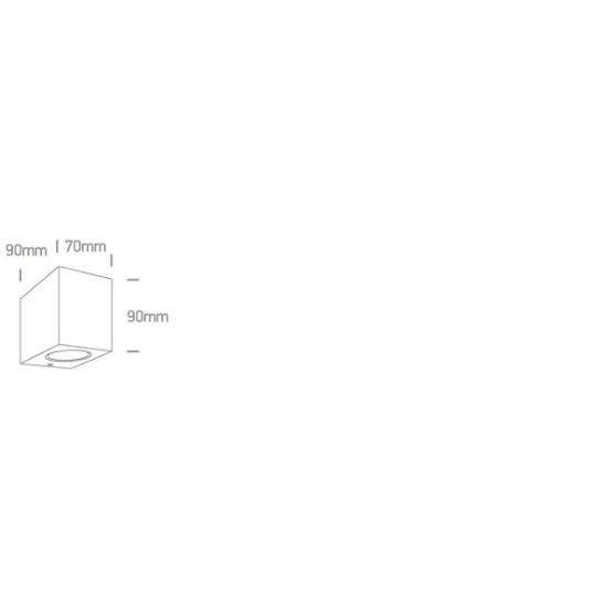 The GU10 Outdoor Cube Lights ABS+PC ONE 67142H/AN LIGHT
