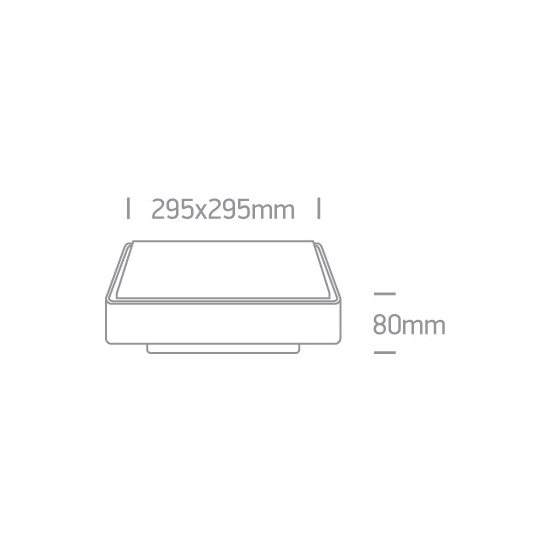 GREY LED PLAFON 16W WW IP65 EMERGENCY 3hrs 230V 67282ANE/G/W ONE LIGHT