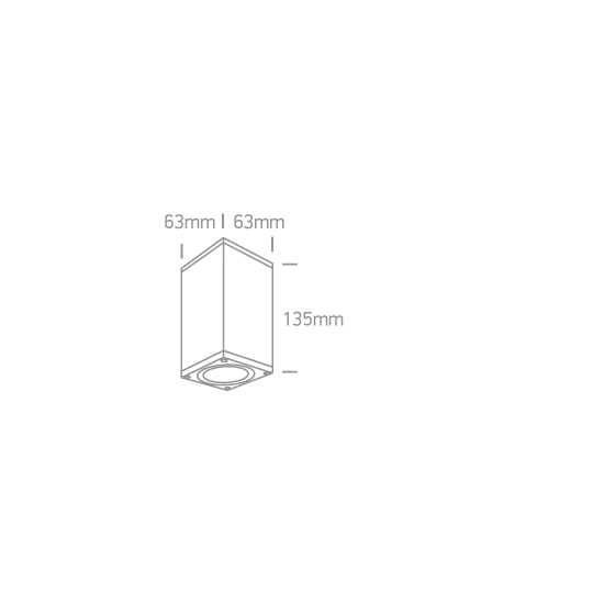 kinkiecik.pl The GU10 Outdoor Cubes Die cast 67426D/BR ONE LIGHT