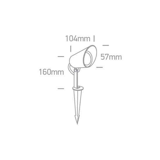 Reflektor LED Garden Spots IP65 67458/B/W ONE LIGHT