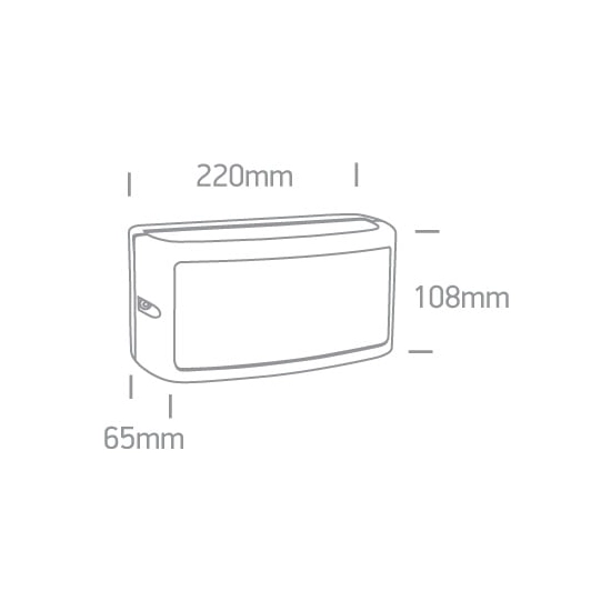 kinkiecik.pl Strefi 67474A/AN/W kinkiet w kolorze antracyt 3000K 10W IP54 AC LED ONE LIGHT
