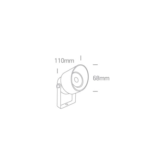 kinkiecik.pl Lucio 67488A/AN/W reflektorek ogrodowy w kolorze antracyt COB LED 3000K IP65 5W 100-240V; zasilacz 350mA i kotwa montażowa w zestawie ONE LIGHT