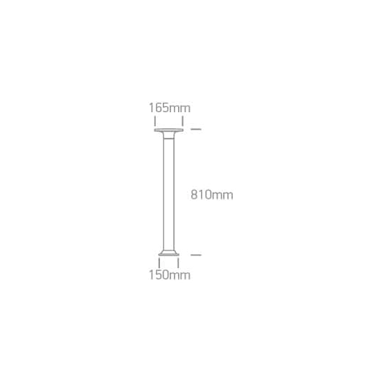 Kinkiecik.pl Belia 67490A/B/W czarny słupek ogrodowy LED 3000K IP54 80cm 6,5W 230V; zasilacz 300mA w zestawie ONE LIGHT
