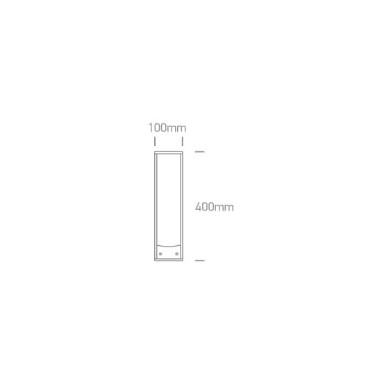 Kinkiecik.pl 67494/AN ogrodowy słupek w kolorze atracyt IP44 40cm z gniazdami Schuko 2x1000W ONE LIGHT