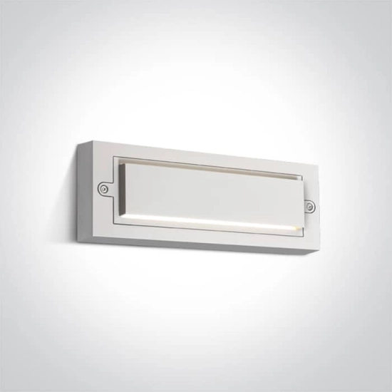 Susan 67502B/W/W biały kinkiet zewnętrzny AC LED 6W 230V 3000K IP65 dark light ONE LIGHT
