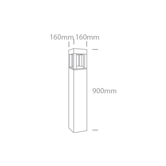 kinkiecik.pl Mateo 67506A/AN/W słupek ogrodowy w kolorze antracytu LED 22W 230V 3000K IP65 90cm ONE LIGHT
