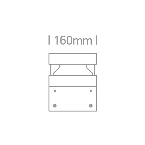 kinkiecik.pl Tizi 67510/AN/W słupek ogrodowy w kolorze antracytu LED 20W 230V 3000K IP65 20cm ONE LIGHT