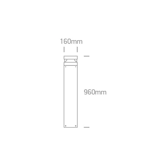 kinkiecik.pl Tizi 3 67510B/AN/W słupek ogrodowy w kolorze antracytu LED 20W 230V 3000K IP65 90cm ONE LIGHT