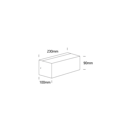 Indoor/Outdoor Wall Light 67518/AN IP65 ONE LIGHT