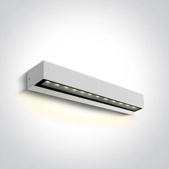 67526A2/W/W WHITE WALL 9W WW IP65 230V One Light