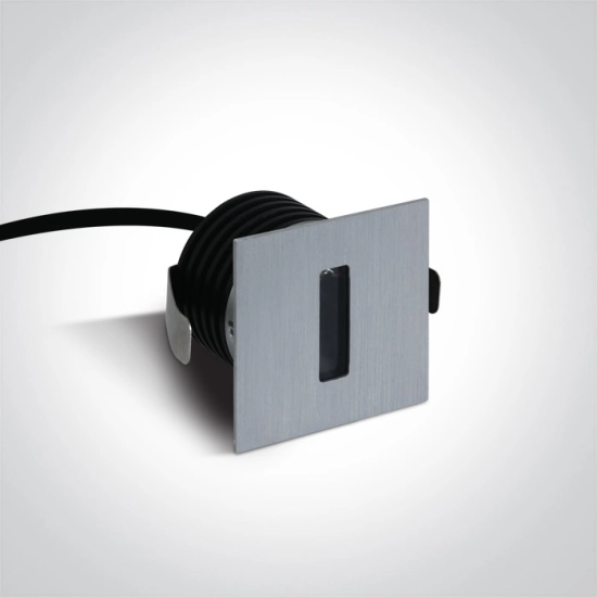 Oświetlenie schodowe Indoor/Outdoor Decorative Wall Recessed Aluminium 68004/AL/W ONE LIGHT