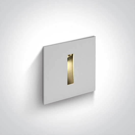 Oświetlenie schodowe Indoor/Outdoor Decorative Wall Recessed Aluminium 68004/W/W ONE LIGHT