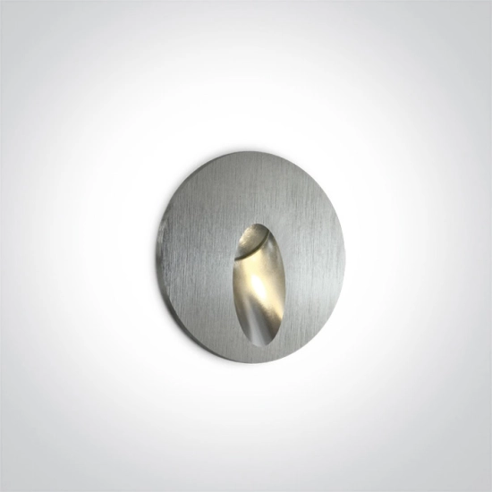 Oświetlenie schodowe Indoor/Outdoor Dark Light Wall Recessed 68030/AL/W IP54 ONE LIGHT