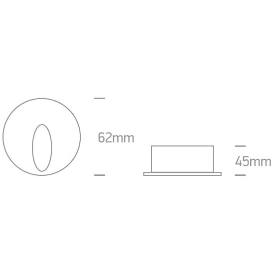 Oświetlenie schodowe Indoor/Outdoor Dark Light Wall Recessed 68030/B/W IP54 ONE LIGHT