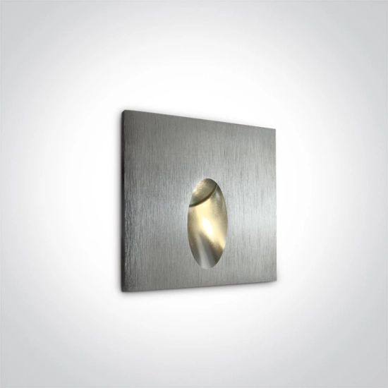 Oświetlenie schodowe Indoor/Outdoor Dark Light Wall Recessed 68032/AL/W IP54 ONE LIGHT