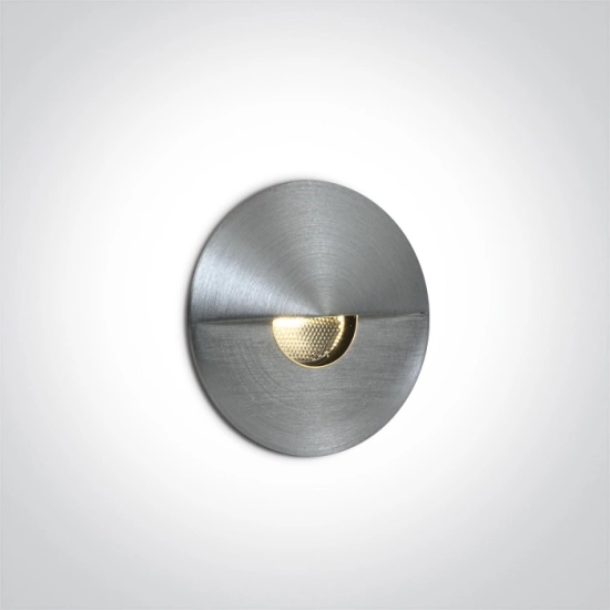 Oświetlenie schodowe Indoor/Outdoor Decorative Wall Recessed Aluminium 68070/AL/W ONE LIGHT