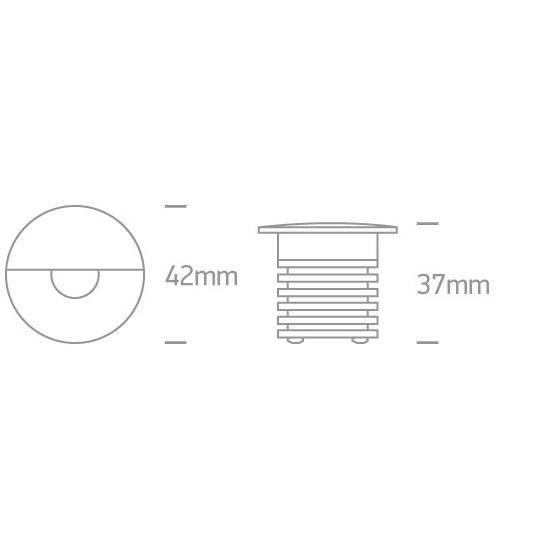 Oświetlenie schodowe Indoor/Outdoor Decorative Wall Recessed Aluminium 68070/B/W ONE LIGHT