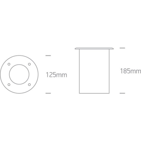Wpust do gruntu The COB Inground Range Stainless steel IP67 69040/W ONE LIGHT