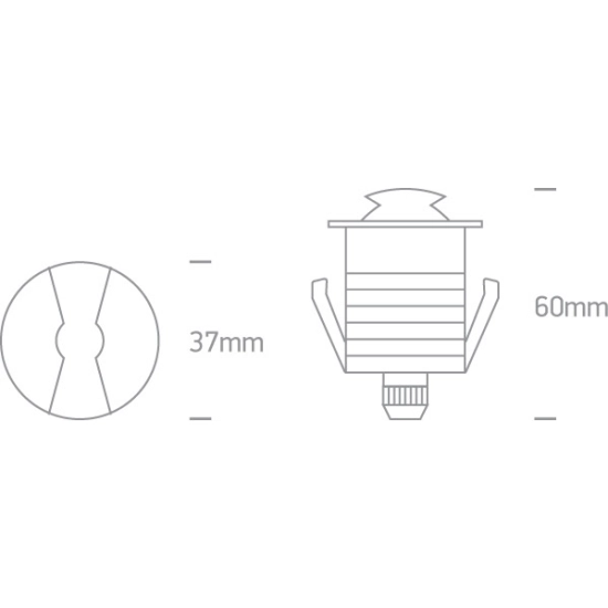 Oprawa wpuszczana The Inground Mini Series Natural Aluminium 69042B/AL/W IP67 ONE LIGHT