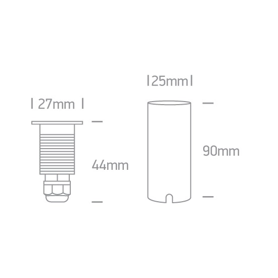 Oprawa wpuszczana The Inground Mini Series 69042M/AL/W IP67 ONE LIGHT