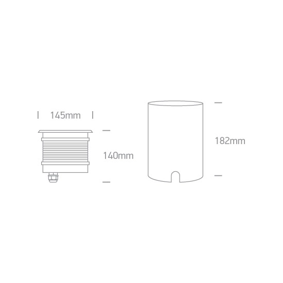 Wpust do gruntu The COB Inground Range Stainless steel IP67 69050/C ONE LIGHT