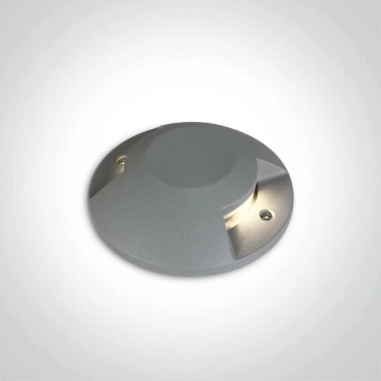 kinkiecik.pl Mauri 69058B/G/W szary zewnętrzny wpust COB LED 3000K IP67 2X6W 100-240V; nieściemnialny zasilacz LED w zes