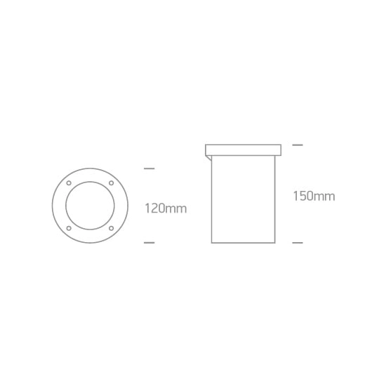 kinkiecik.pl Gafeli 69062/W zewnętrzny wpust ze stali nierdzewnej COB LED 3000K IP67 8W 230V; nieściemnialny zasilacz LED w zestawie ONE LIGHT