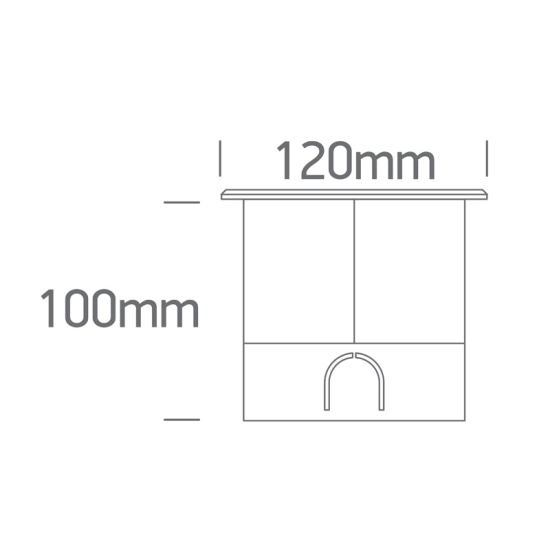 SS316L IP67 INGROUND COB LED 3,5W WW 20deg 230V DARK LIGHT 69070A/W ONE LIGHT