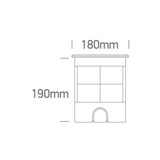 SS316L IP67 INGROUND ADJUSTABLE 9x1,5W WW 36deg 230V DARK LIGHT 69074B/W ONE LIGHT