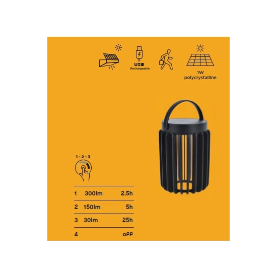 Lampa stojąca KOZY SOLAR 6933701330 LUTEC