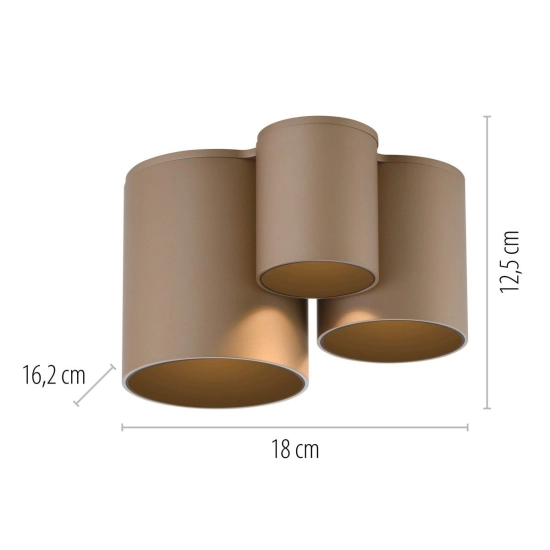 Lampa sufitowa Pure Point Brązowa 6750-97 Paul Neuhaus
