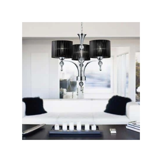 Lampa wisząca Impress 3 AZ0498 Black AZZARDO