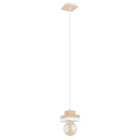 Lampa wisząca MIKO 1xE27 Biała 61543 ALFA