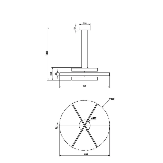 Lampa wisząca Origami MOD163PL-L38B4K1 Maytoni - zdjęcie dodatkowe 4