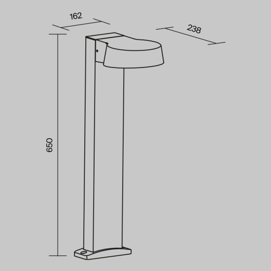 Lampa stojąca Oświetlenie krajobrazu Share O443FL-L12GF3K Maytoni - zdjęcie dodatkowe 5
