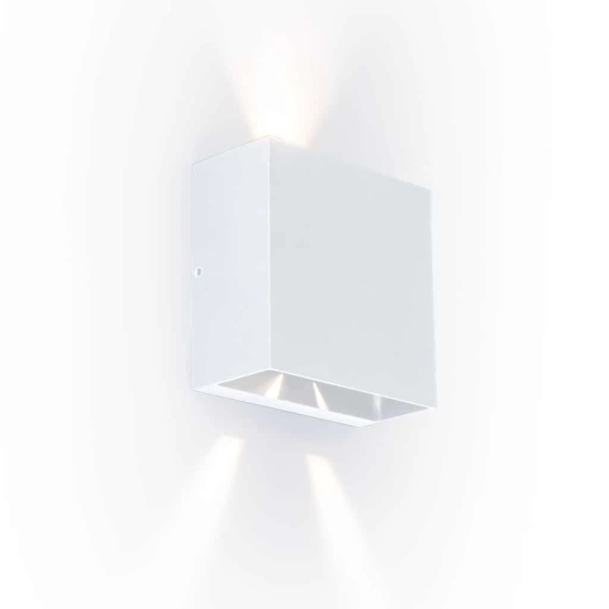kinkiecik.pl Kinkiet zewnętrzny LED biały IP54 GEMINI BEAM 5104003032 LUTEC