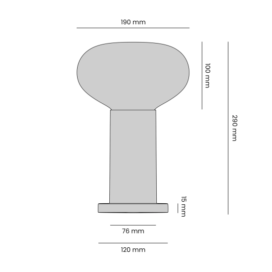LAMPA STOŁOWA FLO sky S 7000B31_S 1x E14 max 10W Aldex