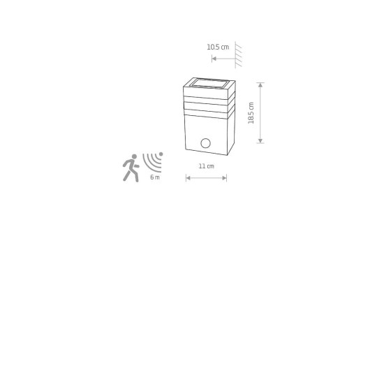 Kinkiet RIO SENSOR 7017 IP54 Nowodvorski - zdjęcie dodatkowe 1