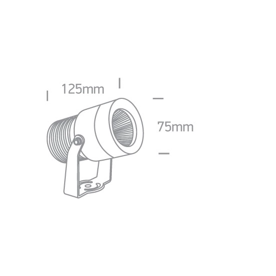 Reflektor The 10W COB Garden Spots Aluminium IP65 7046/AN/W ONE LIGHT