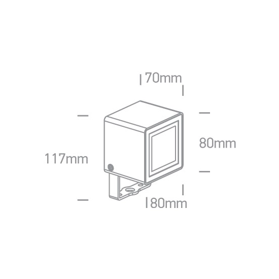 Reflektor The Garden Square Spots IP65 7052/AN/W ONE LIGHT
