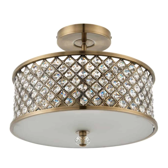 kinkiecik.pl Lampa sufitowa Hudson 3LT Semi Flush 70558 ENDON