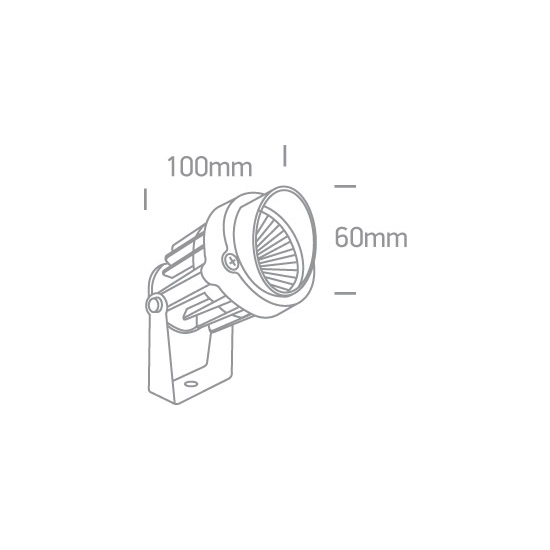 Reflektor LED Garden Spots IP65 7068/B/W ONE LIGHT