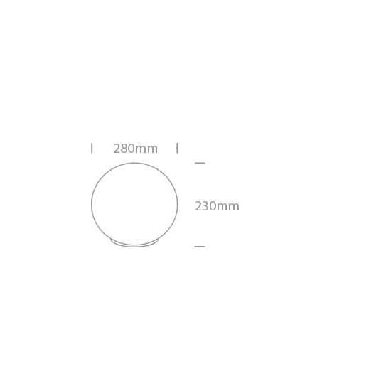 kinkiecik.pl Stone 7072 dekoracyjna lampa ogrodowa E27 20W D28cm IP65 100-240V; akcesoria do montażu w zestawie ONE LIGHT