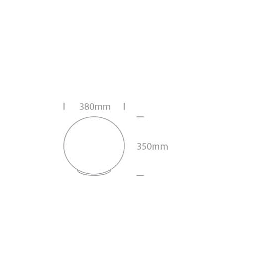 kinkiecik.pl Stone 7072A dekoracyjna lampa ogrodowa E27 20W D38cm IP65 100-240V; akcesoria do montażu w zestawie ONE LIGHT